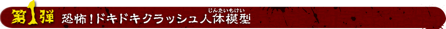 恐怖！ドキドキクラッシュ人体模型