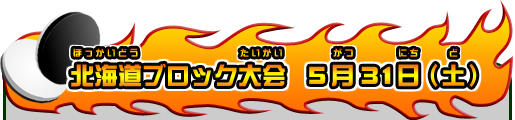 北海道ブロック大会　5月31日（土）